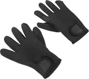 EXAOMBLE Fishing Gloves Work-Out Gloves Compact Fitness Gloves Outdoor Supply Riding Gloves Fingerless Gloves Sailing Gloves Winter Gloves Professional Diving Gloves Sponge Black