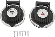 2Pcs Windlass Foot Up Down Switch, Rustproof Sturdy Safety Protection Black Windlass Deck Foot Switch, Windlass Winch Foot Compact Switch for Boat