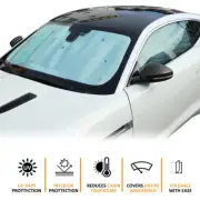 6PCS Full Car Windshield Sunshade Heat Block Cover For Jaguar F-TYPE 2013-2022