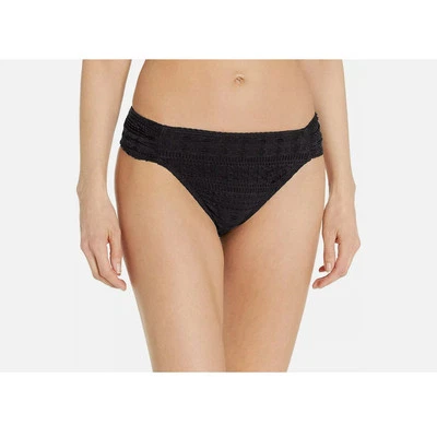 Bleu Rod Beattie Crochet Ole Bikini Bottom Swimwear Sz. 8 (Black)