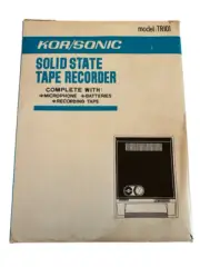 Kor/Sonic Solid State Tape Recorder Model TR101 Vintage: New Old Stock