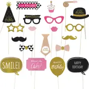 Happy Birthday Photo Props (Pack of 20)