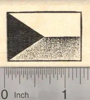 Flag of Czech Republic Rubber Stamp, Czechoslovakia D27114 WM