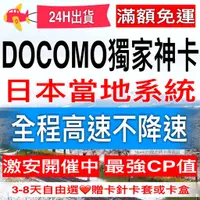 在飛比找蝦皮購物優惠-日本網卡 IIJ電信 DOCOMO原生卡 大阪 京都 無限上