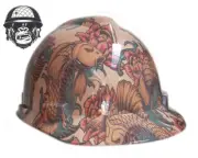 Custom Hydrographic Safety Hard Hat Mining Industrial Fish GOLDEN KOI CAP