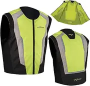 Vest Hi Vis Motorcycle Mortorbike Scooter Gilet High Visibility Waistcoat 3X