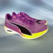 Puma Deviate Nitro Elite 3 Mens Running Shoes Purple Carbon Plated size 7