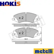 BRAKE PAD SET DISC BRAKE 22-0836-0 FOR LAND ROVER RANGE/III 508PS/508PN 5.0L