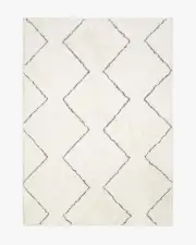 150' x 215' | Machine Washable Runner Rug | Kid & Pet Friendly | Indoor Rug | Moroccan Zigzag Plush Rug | Ruggable