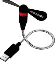 RealPower USB Mini Fan Black (Flexible USB Fan)