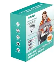 Electric Heated Wrap Poncho Shawl, Soft and Cozy Heated Shawl, Heated Blanket Safe Throw Blanket, USB Powered Adjustable Heat Settings, Safe Heated Shawl, Easy To Use, Portable for Cozy Comfort