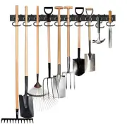 34 Inch Mop and Broom Holder Wall Mount,apply to Storage Rack for Indoor/Outd...