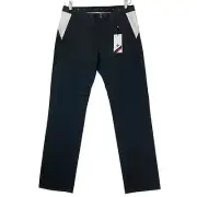 NEW Cross Men Range Pants 36x34 Black/White Regular Fit Stretch Wind Protection