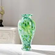 Classic design Glass vase 11.8“ Green