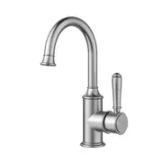 Clasico Gooseneck Basin Mixer in Brushed Nickel
