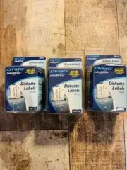 Dymo Label Writer Diskette Lables White 30574 3 Lt 320 Labels per 2 1/8 x 2 3/4