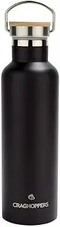 Craghoppers Unisex Adult Insulated Water Bottle, Black Winter Accessory Set, ONE
