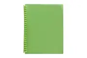 Marbig Clearview Refillable D/Book 20Poc Trans Lme Lime 2008504