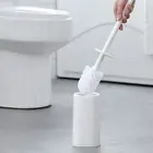 Strong Bristles Toilet Brush Splash-proof Durable Anti-odor Ceramic Set