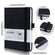 Dotted Bullet Notebook A5 100 GSM Journal Hardcover 160 Pages Ivory White Paper