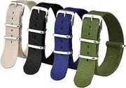 [Ritche] 16mm 18mm 20mm 22mm 24mm NATO Watch Straps,Nylon Replacement Men Women Bands