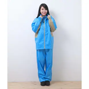 BrightDay疾風名人特仕兩件式風雨衣-藍