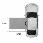 AAA Camper 2.0 x 3.0M Side Awning with D Zipper RRT access