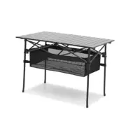 Outdoor Folding Portable Picnic Camping Table, Aluminum Roll-up Table Medium