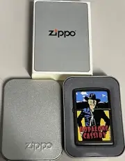 ZIPPO 2004 HOPALONG CASSIDY CAMPFIRE SERIES CHROME LIGHTER UNFIRED IN BOX X45
