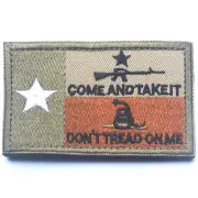 USA TEXAS STATE FLAG DONT TREAD ON ME TACTICAL COMBAT HOOK PATCH FORSET BADGE