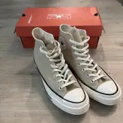 Size 8 - Converse Chuck 70 Vintage Canvas High Oat Milk