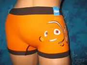 nwt Disney Pixar Finding Nemo Dory Clown Fish Orange Black Boyshorts Panties L