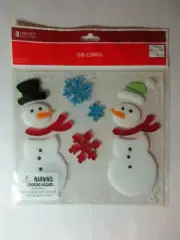 Impact Innovations Winter Christmas Gel Window Clings Snowmen