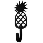 Village Wrought Iron WH-44-S Pineapple Wall Hook Small - Black