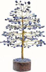 Lapis Lazuli Gemstone Tree of Life - Crystal Tree for Positive Energy, Chakra Tr