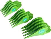 Amagogo 3-Piece Hair Attachment Combs for Barbers and Stylists, Green