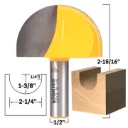 2-1/4" Diameter Core Box Router Bit - 1/2" Shank - Yonico 19110