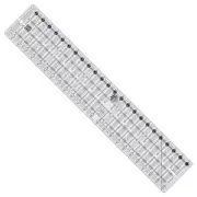 Creative Grids Quick Trim And Circle XL 4-1/2-Inch X 24-1/2-Inch Quilt Ruler (CG