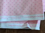 1Yd/43"wide 100%Cotton PENNY ROSE Pink fabric w/sm Dark Pink circles NEW, BTY