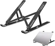Foldable Laptop Stand | Foldable Notebook Bracket | Portable Adjustable Height Computer Stand for Notebook, Laptop, Computer, Tablet