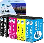 GoToners 604XL Ink Cartridges Multipack Replacement for Epson 604 Ink Cartridge Compatible for Epson XP2200 Expression Home XP-2205 XP-3200 XP-3205 XP-4200 XP-4205 Workforce WF-2930 WF-2935 (8 Pack)