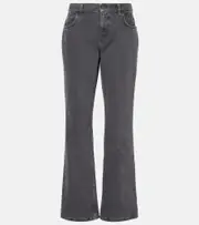 [The Row] The Row Lyndsey low-rise straight jeans 25 black