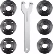 7PCS Angle Grinder Nut Angle Grinder Wrench Kit 5/8-11 Flange Metal Lock Nut for