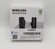 Pamawel GT10 Black Wireless Lavalier Mini Clip On Microphone For iPhone iPad