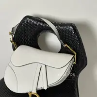 在飛比找PopChill優惠-[二手] DIOR Saddle 馬鞍包中號 + 仿舊五金黑