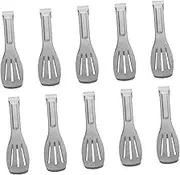 BESTYASH Small Serving Tongs Set Stainless Steel Salad Tongs Mini Kitchen Utensils Perfect for Buffet Tea Parties Family Gatherings