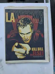 LA Weekly April 16, 2004, Quentin Tarantino Cover KILL BILL