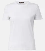 [Loro Piana] Loro Piana My-T cropped cotton T-shirt AU 14 white