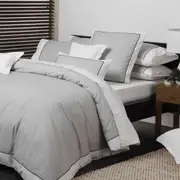 Logan and Mason Essex Quilt Cover Set Pewter