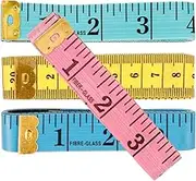 SHINEOFI 4pcs Soft Body Measurement Tape Digital Retractable Sewing Tape Measure Lightweight Accurate